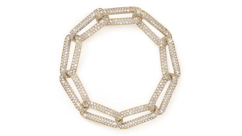 Hearts On Fire Inside Out Pave Link Bracelet